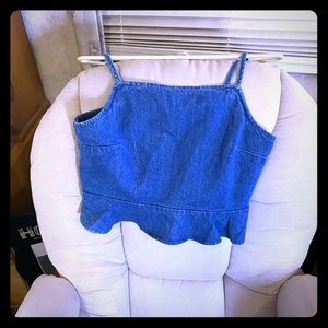 American Eagle NWOT denim crop top!